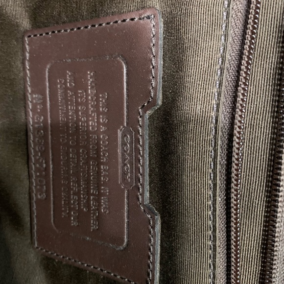 Men’s Coach Messenger Style Briefcase. Brown - Picture 3 of 3